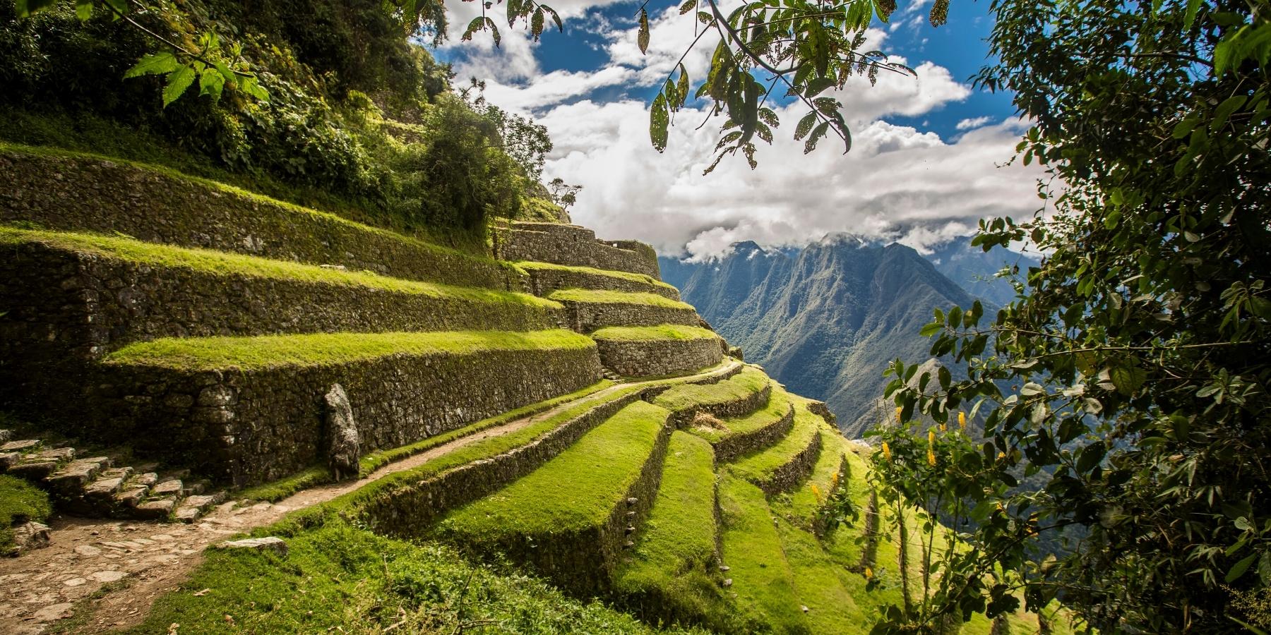 intipata terraces by inca trail expeditions