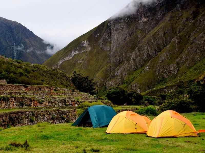 camping tents on inca trail tomachu picchu ny inca trail expeditions
