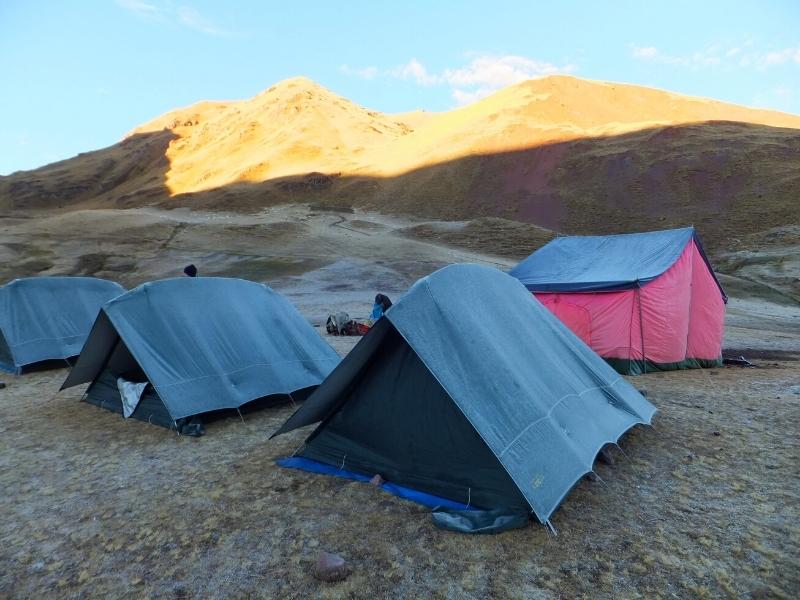 ancascocha trek camping tents